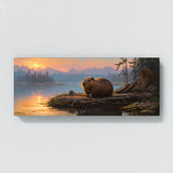 Beaver Tranquil Dawn Emergence 16