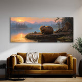 Beaver Tranquil Dawn Emergence 16