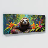 Sloth Colorful Jungle Serenity 41