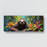 Sloth Colorful Jungle Serenity 41