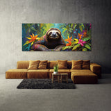 Sloth Colorful Jungle Serenity 41