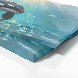 Orca Dappled Ocean Light 23