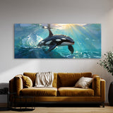 Orca Dappled Ocean Light 23