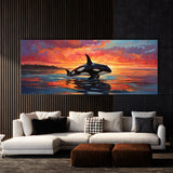 Orca Fiery Ocean Reflection 49