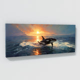 Orca Sunlit Ocean Leap 1