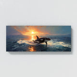 Orca Sunlit Ocean Leap 1