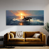 Orca Sunlit Ocean Leap 1