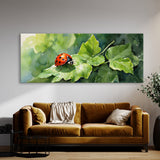 Ladybug Crisp Green Leaf 26