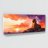 Sphinx Desert Dusk Silhouette 33