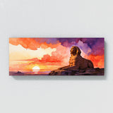 Sphinx Desert Dusk Silhouette 33