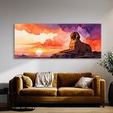 Sphinx Desert Dusk Silhouette 33