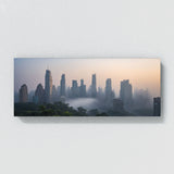Landscape City Mist Dawn 72