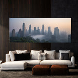 Landscape City Mist Dawn 72