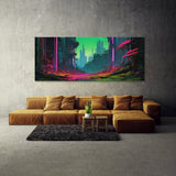 Landscape Cyberpunk Forest 84