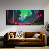 Landscape Cyberpunk Forest 84