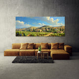 Landscape Sunlit Vineyard Hills 16
