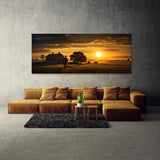 Farmhouse Sunset Silhouette 74
