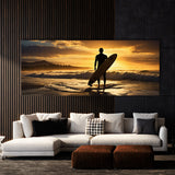 Surf Sunset Surfing Silhouette 117