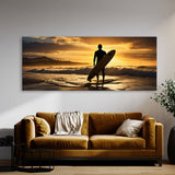 Surf Sunset Surfing Silhouette 117