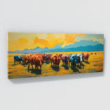 Cattle Abstract Pastures 83