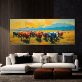 Cattle Abstract Pastures 83