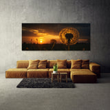 Dandelion Sunset Silhouette 67