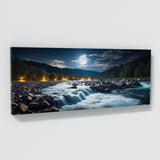 Water Moonlit River Flow 82