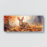 Rabbit Autumn Leaves 34