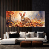 Rabbit Autumn Leaves 34