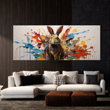 Rabbit Whimsical Abstract Burst 86