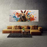 Rabbit Whimsical Abstract Burst 86