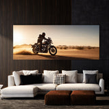 Motorcycle Dust Trail Sunset 109