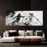 Skier Skiing Silhouette 92