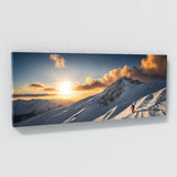 Skier Sunlit Summit Triumph 74