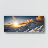 Skier Sunlit Summit Triumph 74
