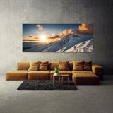 Skier Sunlit Summit Triumph 74