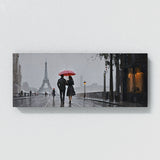 Couple Rainy Paris Romance 18
