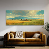 Barn Rustic Tranquility Panorama 22