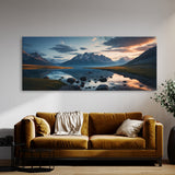 Scene Twilight Mountain Serenity 69