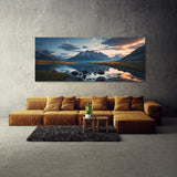 Scene Twilight Mountain Serenity 69