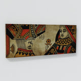 King vs Queen Card Wall Art