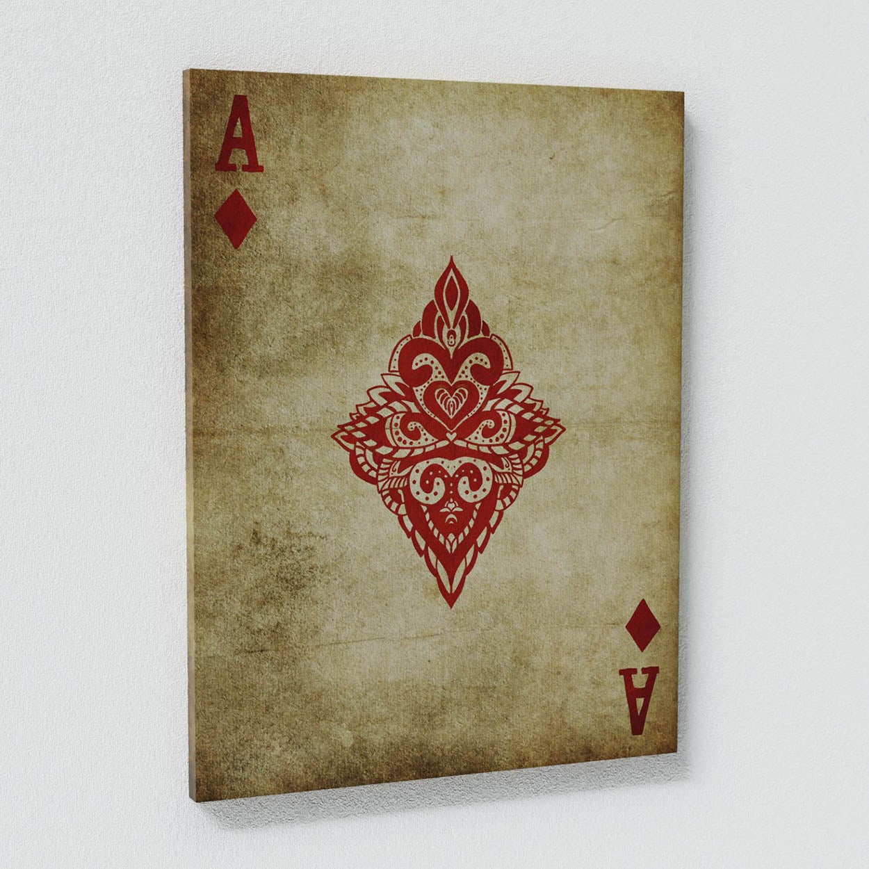 Ace of Diamond Vintage Wall Art