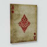 4 Set Ace Cards Wall Art