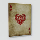 4 Set Ace Cards Wall Art