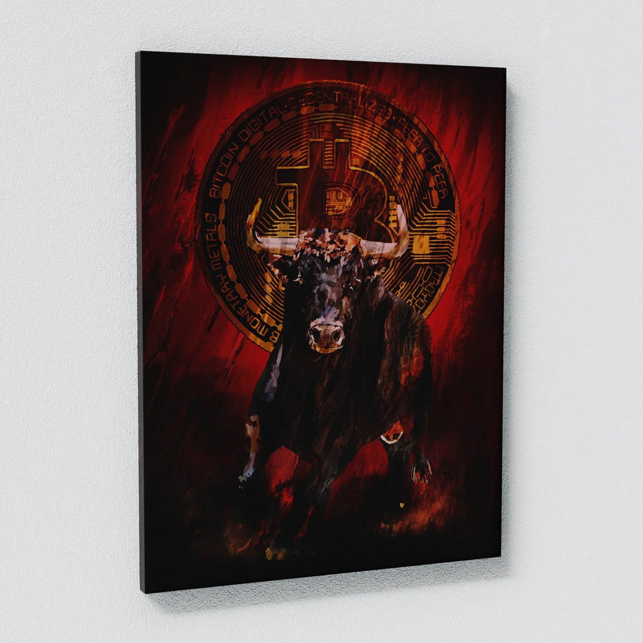 Bull Run Bitcoin Wall Art