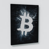 Bitcoin & Ethereum Breaking Wall Art