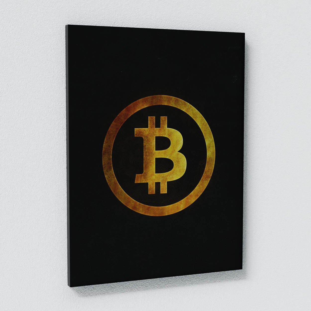 Bitcoin Gold Circle Wall Art