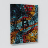 Bitcoin Money Wall Abstract Wall Art