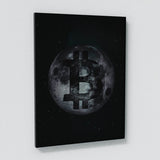 Bitcoin Moon Wall Art