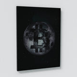 Bitcoin & Ethereum Moon Wall Art
